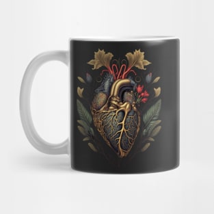 anatomical floral heart Mug